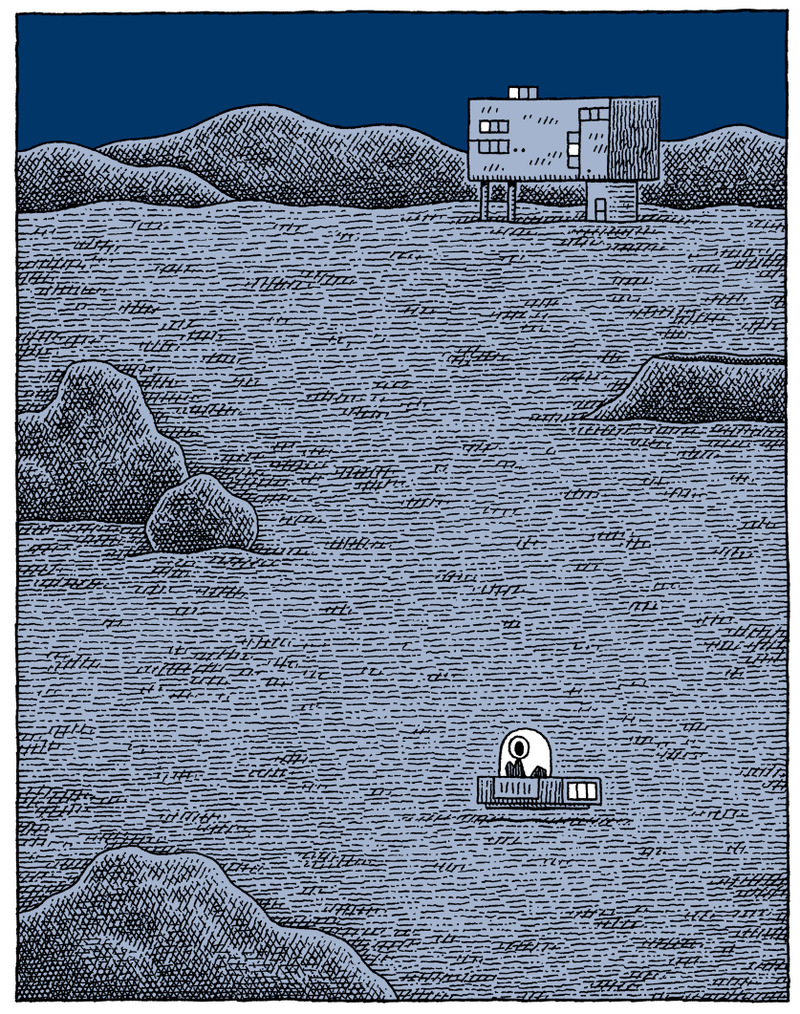 Illustration for article titled Robots make bad therapists in the deadpan Mooncop